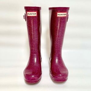 Girls Glitter Hunter Rain Boots